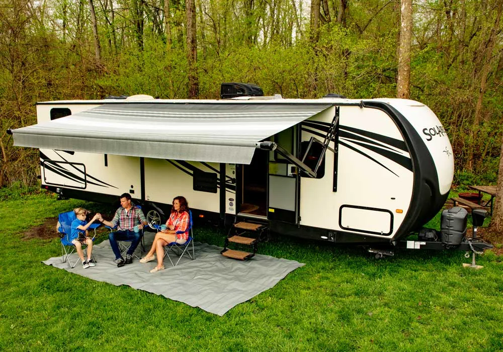 Carefree Fiesta Vinyl Patio Awning 18ft — product detail (Carefree of Colorado)