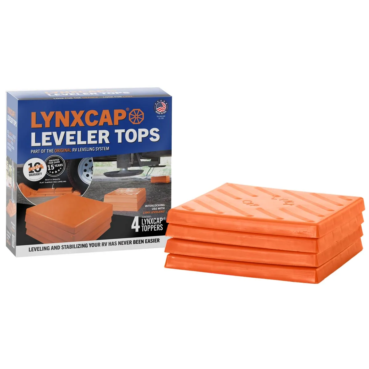 Lynx Cap Leveling Tops 4-Pack — product detail (Lynx Levelers)
